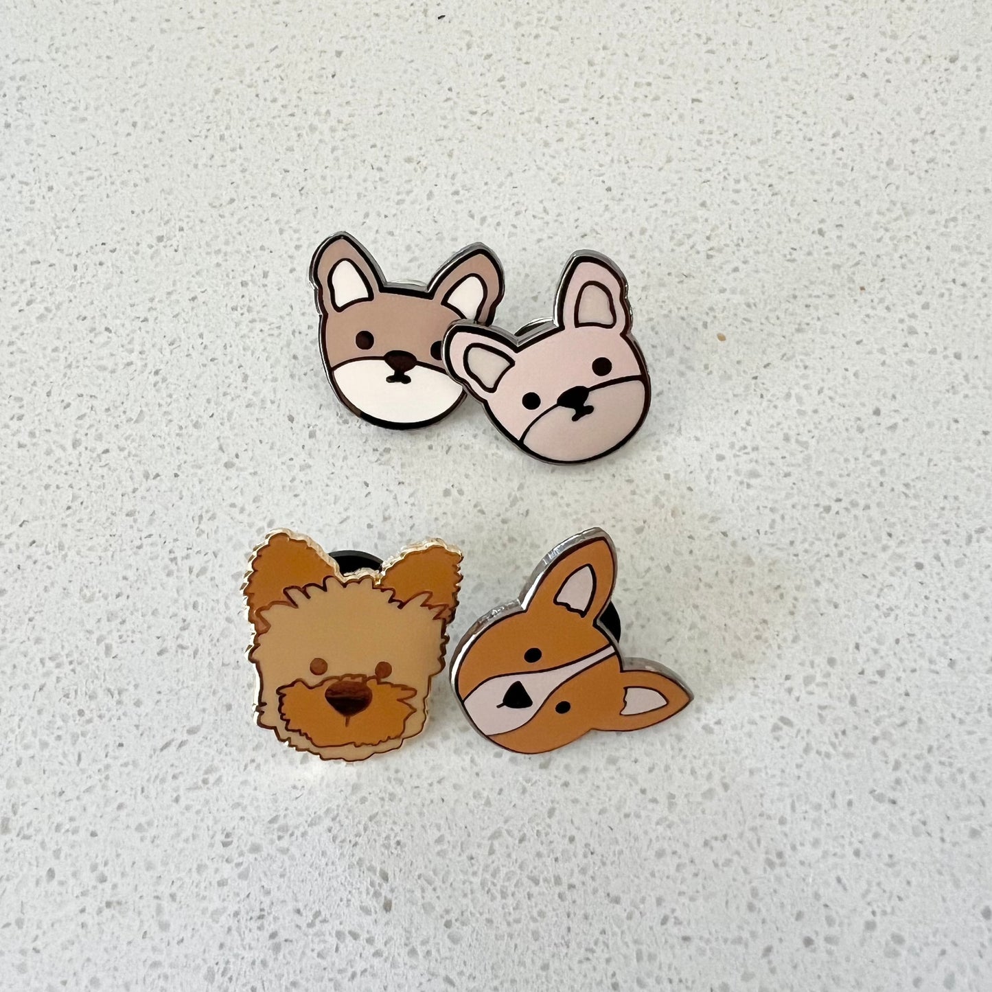 Seconds Sale: Dog Pins (Miscolored)