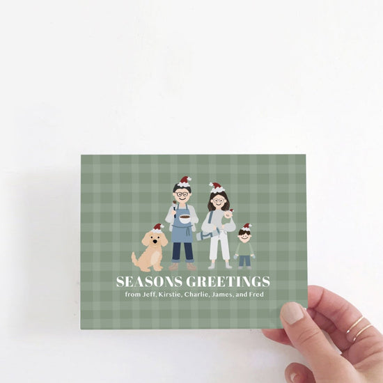 Custom Holiday Stationery: Family Portrait Full Body Cards