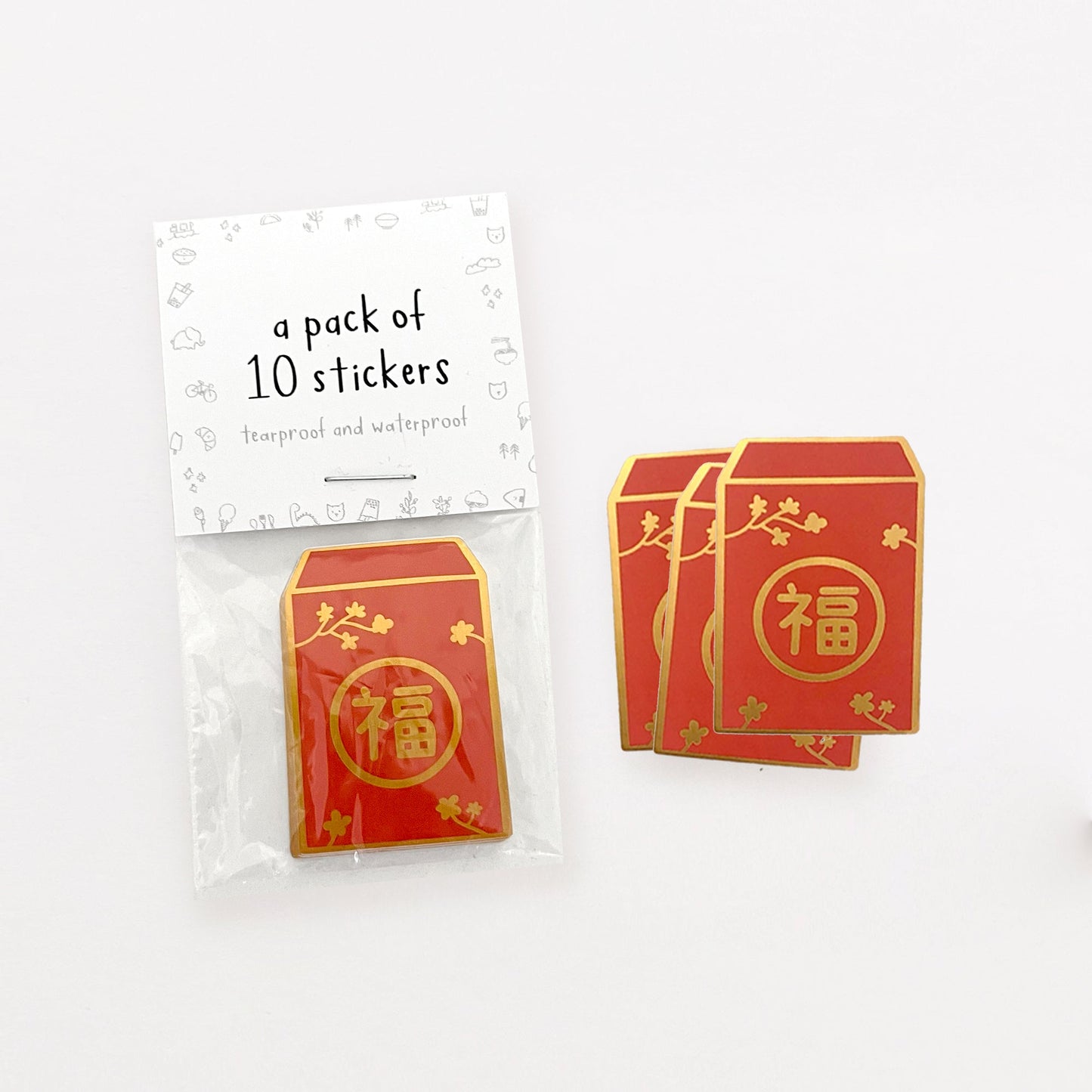 Red Envelope Stickers for Sale