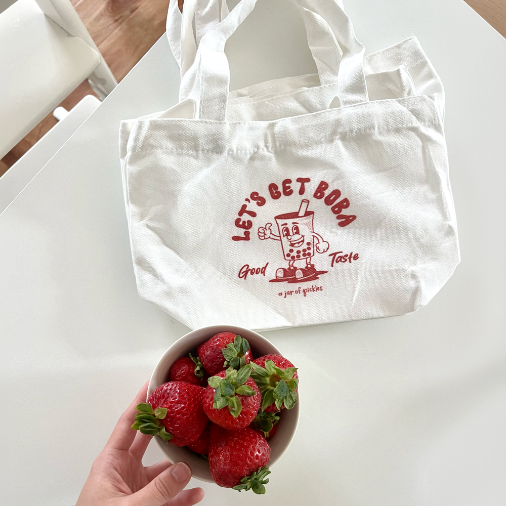 Let's Get Boba Mini Tote