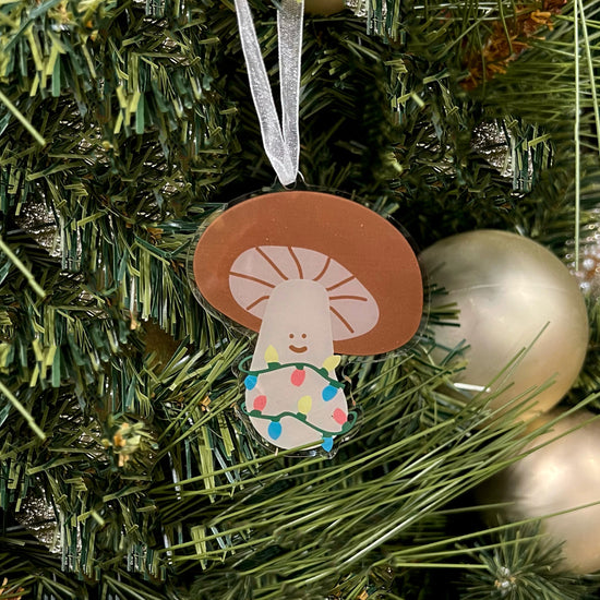 Mushroom Holiday Ornament