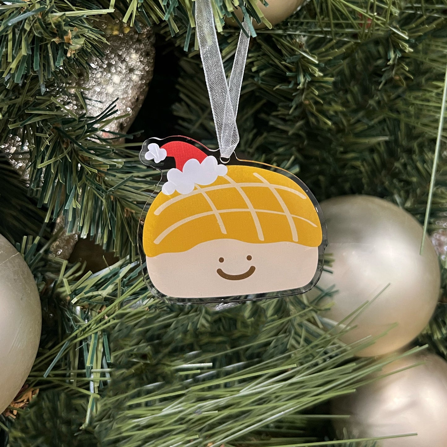 Pineapple Bun Holiday Ornament