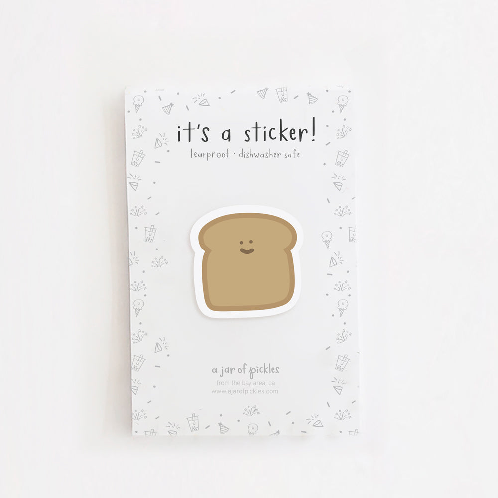 Bread Toast Vinyl Sticker